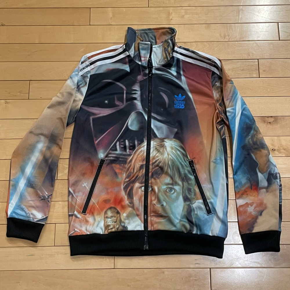 Limited Edition Discontinued Star Wars Adidas Zip Up track jacket - Picture 1 of 7